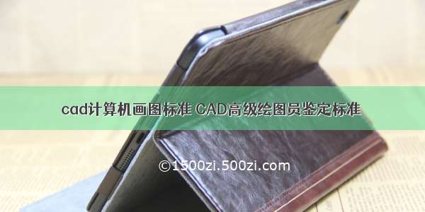 cad计算机画图标准 CAD高级绘图员鉴定标准