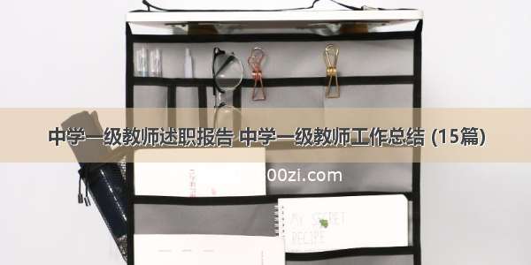 中学一级教师述职报告 中学一级教师工作总结 (15篇）