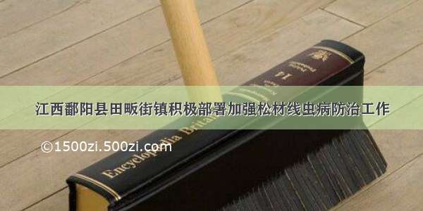 江西鄱阳县田畈街镇积极部署加强松材线虫病防治工作