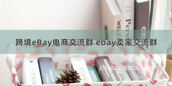 跨境eBay电商交流群 ebay卖家交流群