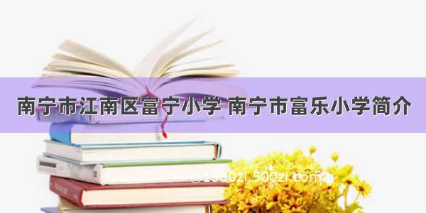 南宁市江南区富宁小学 南宁市富乐小学简介