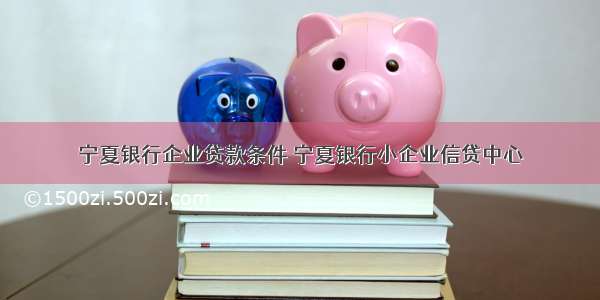 宁夏银行企业贷款条件 宁夏银行小企业信贷中心
