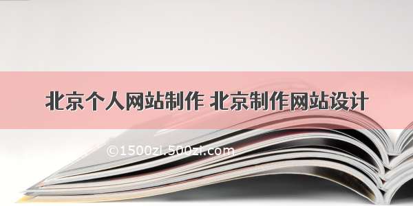 北京个人网站制作 北京制作网站设计