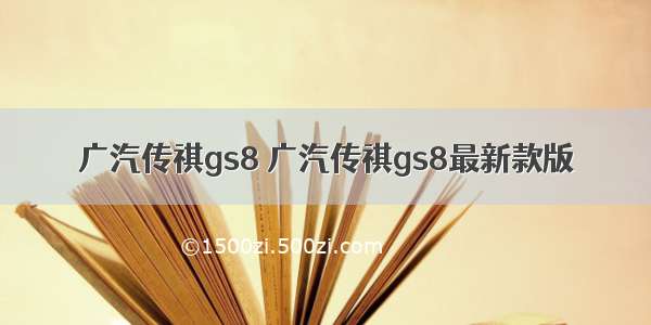 广汽传祺gs8 广汽传祺gs8最新款版