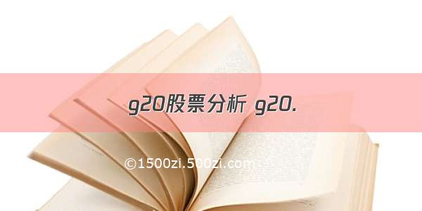 g20股票分析 g20.