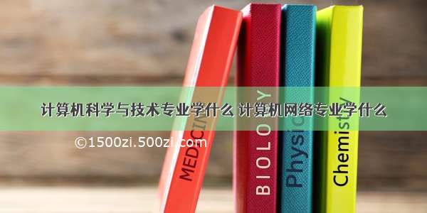 计算机科学与技术专业学什么 计算机网络专业学什么