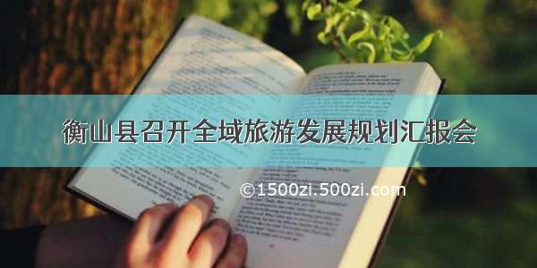 衡山县召开全域旅游发展规划汇报会
