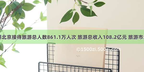 国庆假期北京接待旅游总人数861.1万人次 旅游总收入108.2亿元 旅游市场恢复至