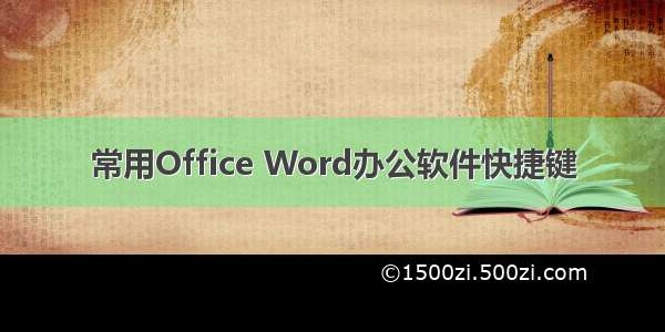 常用Office Word办公软件快捷键