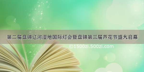 第二届盘锦辽河湿地国际灯会暨盘锦第三届芦花节盛大启幕