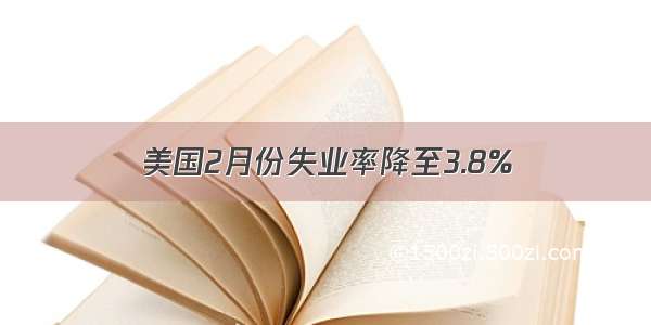 美国2月份失业率降至3.8%