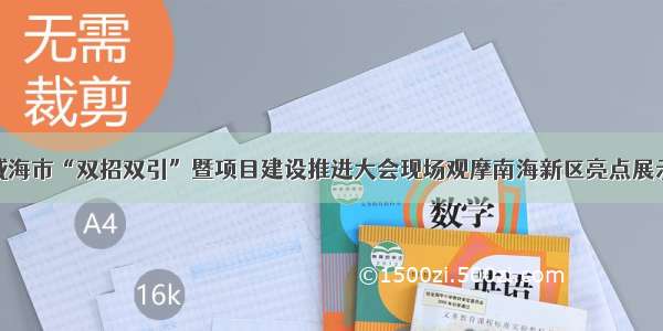 威海市“双招双引”暨项目建设推进大会现场观摩南海新区亮点展示