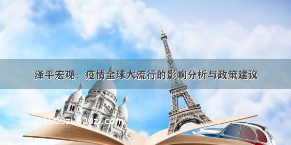 泽平宏观：疫情全球大流行的影响分析与政策建议