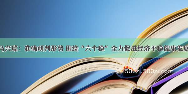 马兴瑞：准确研判形势 围绕“六个稳”全力促进经济平稳健康发展