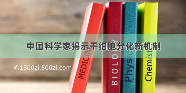 中国科学家揭示干细胞分化新机制