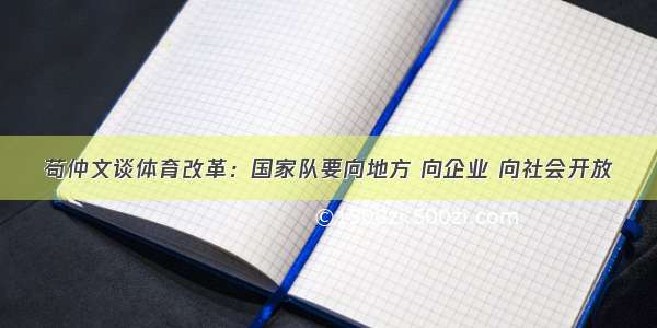 苟仲文谈体育改革：国家队要向地方 向企业 向社会开放