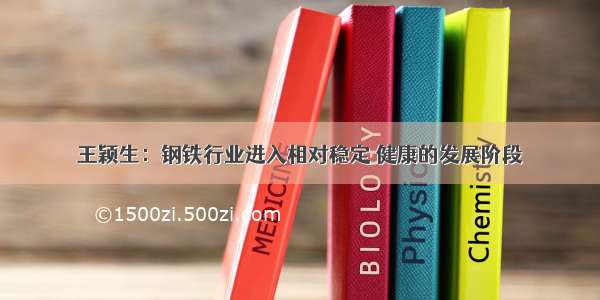 王颖生：钢铁行业进入相对稳定 健康的发展阶段