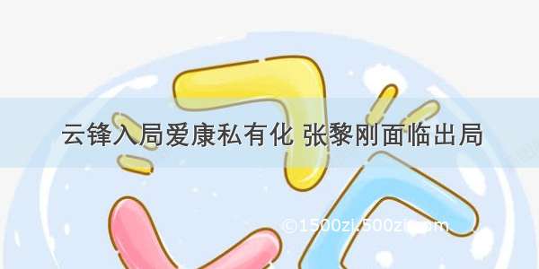 云锋入局爱康私有化 张黎刚面临出局