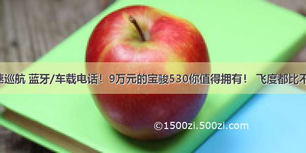 标配定速巡航 蓝牙/车载电话！9万元的宝骏530你值得拥有！ 飞度都比不上这车！