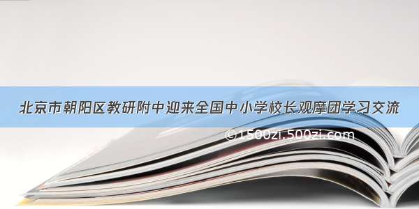 北京市朝阳区教研附中迎来全国中小学校长观摩团学习交流