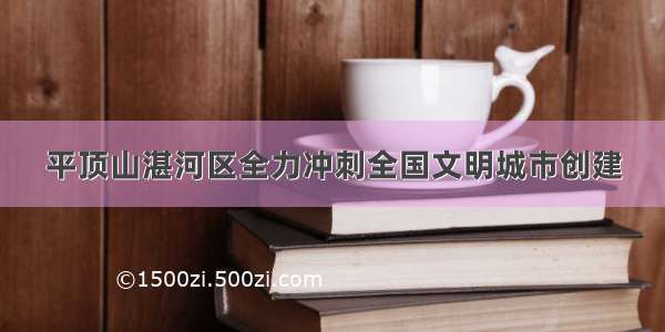 平顶山湛河区全力冲刺全国文明城市创建