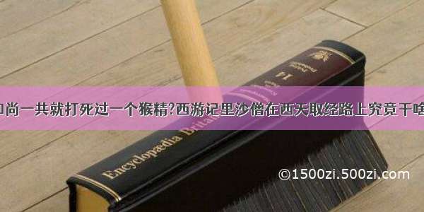 沙和尚一共就打死过一个猴精?西游记里沙僧在西天取经路上究竟干啥了?