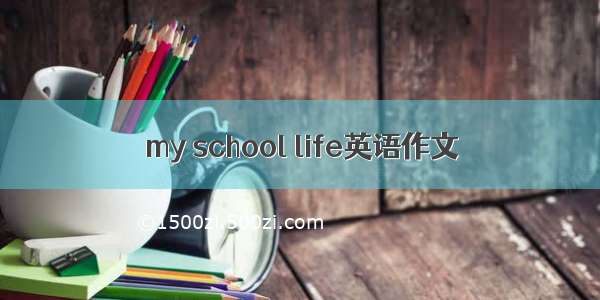 my school life英语作文