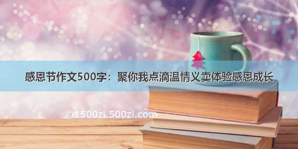 感恩节作文500字：聚你我点滴温情义卖体验感恩成长