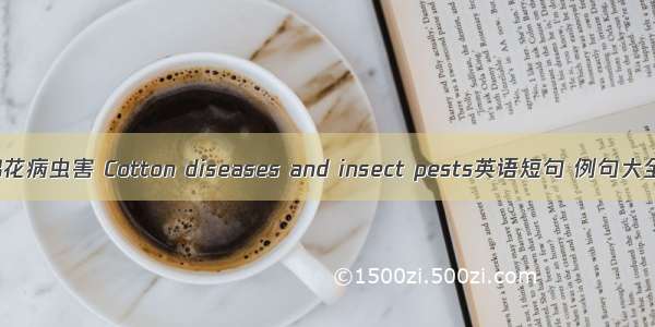 棉花病虫害 Cotton diseases and insect pests英语短句 例句大全