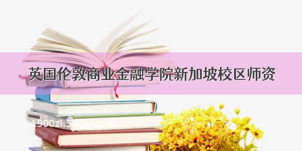 英国伦敦商业金融学院新加坡校区师资