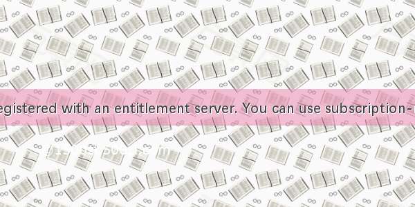 This system is not registered with an entitlement server. You can use subscription-manager to register.