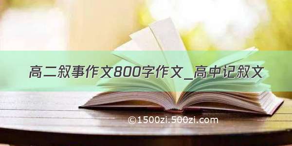 高二叙事作文800字作文_高中记叙文