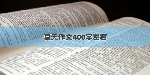 夏天作文400字左右