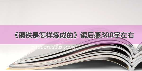 《钢铁是怎样炼成的》读后感300字左右