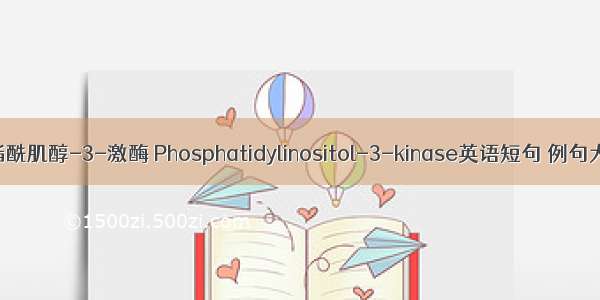 磷脂酰肌醇-3-激酶 Phosphatidylinositol-3-kinase英语短句 例句大全