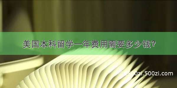 美国本科留学一年费用需要多少钱？