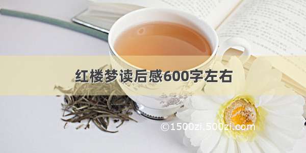 红楼梦读后感600字左右