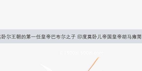 莫卧尔王朝的第一任皇帝巴布尔之子 印度莫卧儿帝国皇帝胡马雍简介