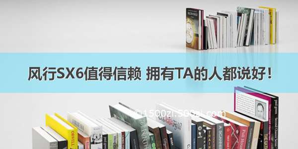 风行SX6值得信赖 拥有TA的人都说好！