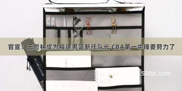 官宣！王哲林成为福建男篮新任队长 CBA第一中锋要努力了