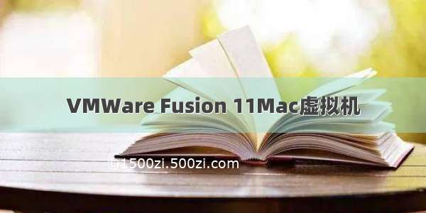 VMWare Fusion 11Mac虚拟机