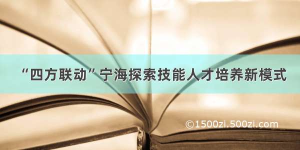 “四方联动”宁海探索技能人才培养新模式