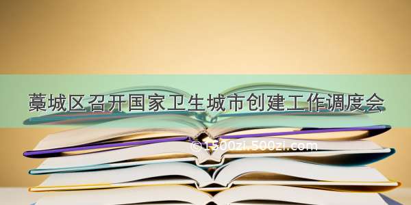 藁城区召开国家卫生城市创建工作调度会