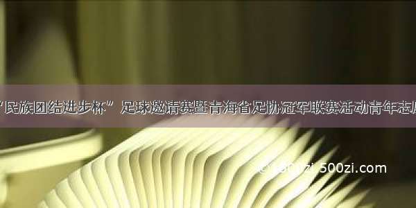 果洛州首届“民族团结进步杯”足球邀请赛暨青海省足协冠军联赛活动青年志愿者招募公告