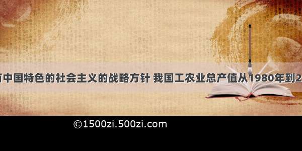 根据建设有中国特色的社会主义的战略方针 我国工农业总产值从1980年到2000年经过