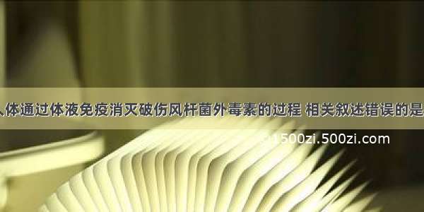 下图表示人体通过体液免疫消灭破伤风杆菌外毒素的过程 相关叙述错误的是A.细胞2 细