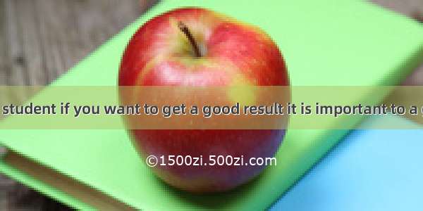 As a Senior 3 student if you want to get a good result it is important to a good state of