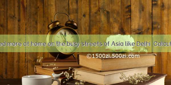 They once seemed more at home on the busy streets of Asia like Delhi  Calcutta and Bangko