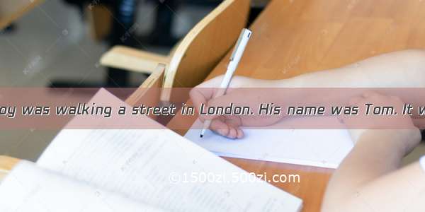 One day  a small boy was walking a street in London. His name was Tom. It was a cold winte