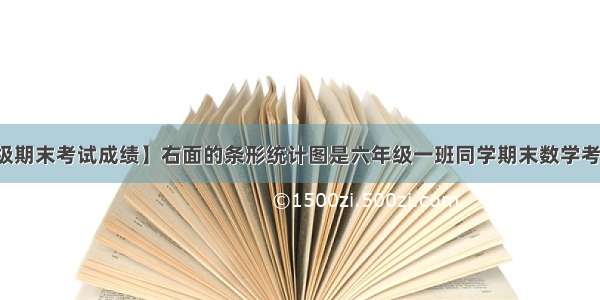 【六年级期末考试成绩】右面的条形统计图是六年级一班同学期末数学考试成绩...